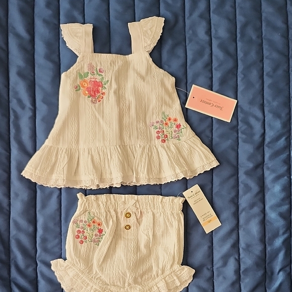 Juicy Couture Other - Juicy Couture White Floral Shorts Set
